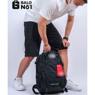 Balo du lịch size nhỏ gọn tiện lợi thời trang - màu đen
