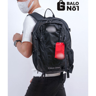Balo du lịch size nhỏ gọn tiện lợi thời trang - màu đen