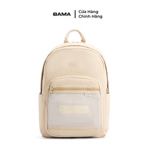 Balo nam nữ đi học đi làm BAMA Mesh Fabric Backpack MF108 chống nước nhiều ngăn, cặp sách đi học đựng laptop 14 inch