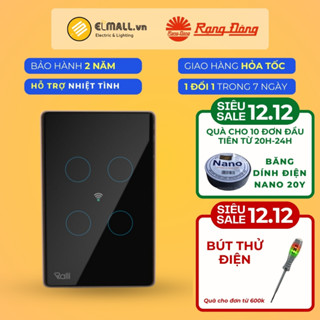 Công tắc cảm ứng thông minh Wifi Rạng Đông CTCU.WF 1.2.3.4 nút nhấn - ELMALL