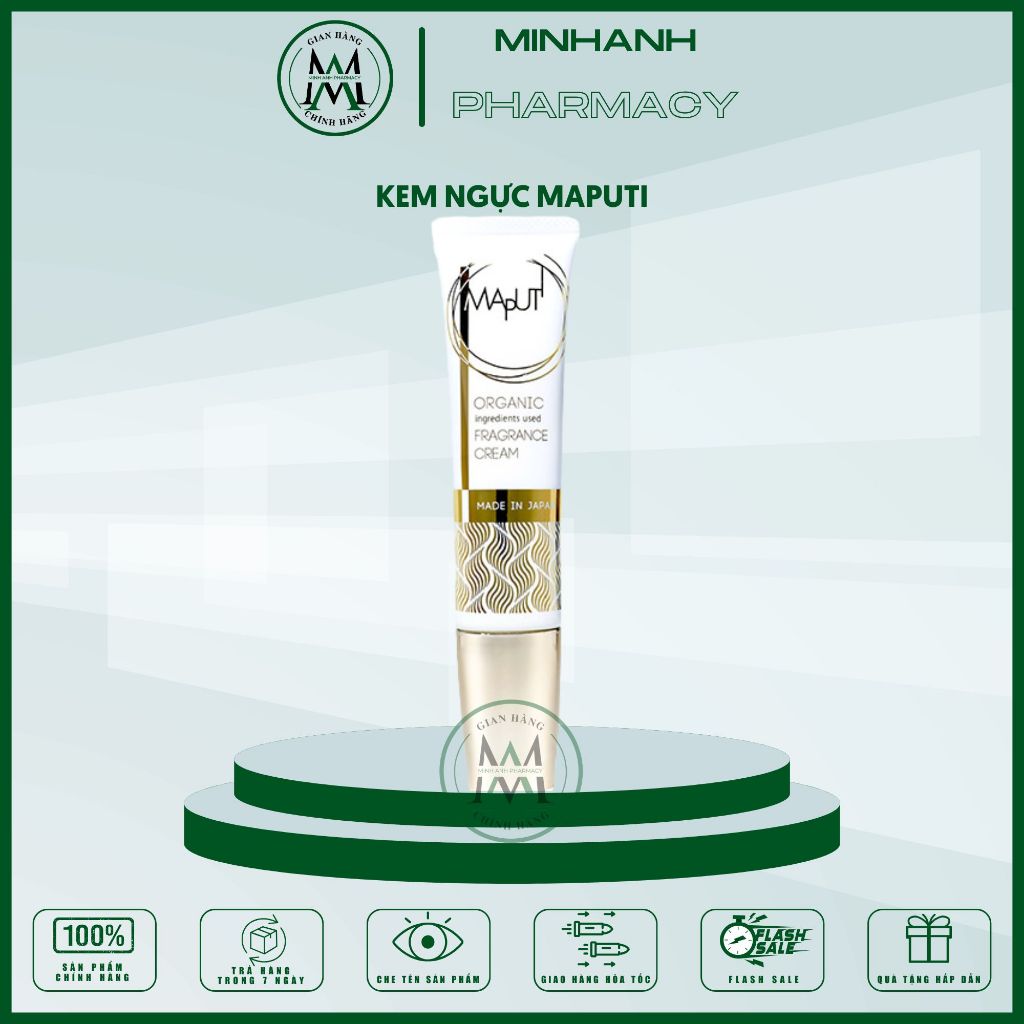 Kem Tăng Ngực Maputi Organic Fragrance Bust Cream Hỗ Trợ Cải Thiện Vòng 1 Thành Phần Hữu Cơ 60g