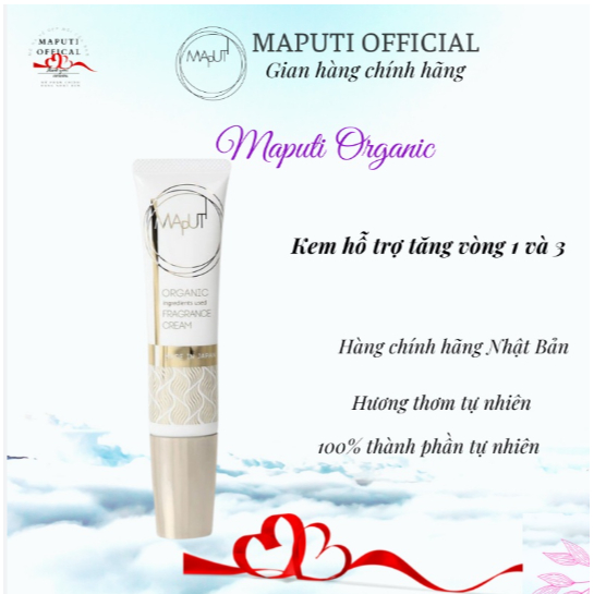 Kem Tăng Ngực Maputi Organic Fragrance Bust Cream Hỗ Trợ Cải Thiện Vòng 1 Thành Phần Hữu Cơ 60g