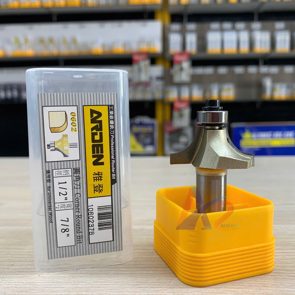 Mũi phay, mũi soi, mũi cắt cạnh tròn lồi 1/2x7/8(R=11.1xH=16) ARDEN A0602378