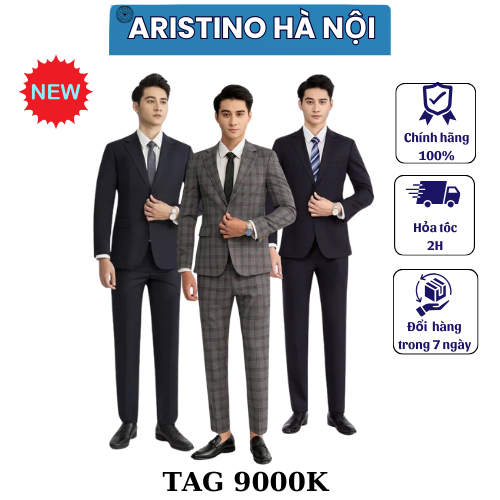 ( NHIỀU MẪU LẺ SIZE )Bộ Suit Nam Aristino Business Wool 1SU00502- ASU01202-1SU00402