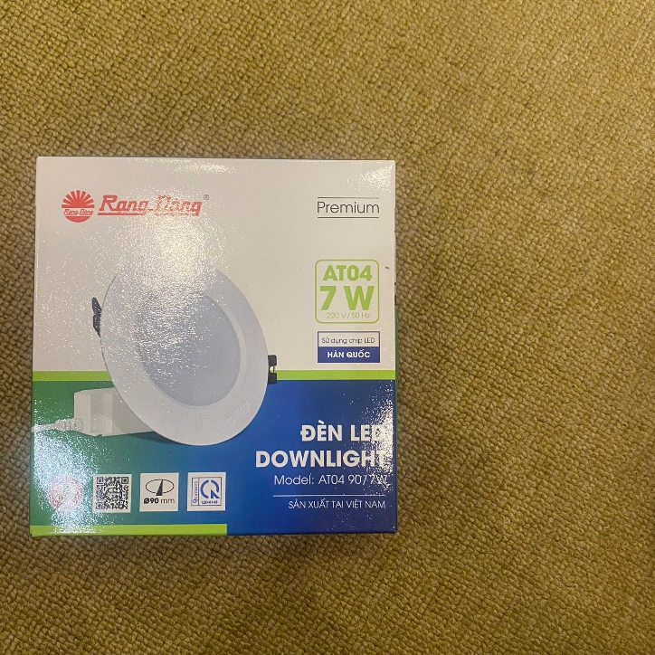Đèn LED âm trần RẠNG ĐÔNG AT04 90/7W ánh sáng vàng