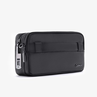 Clutch cầm tay đeo chéo Gence da Togo RB08 khóa vân tay, khóa số