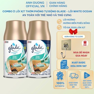 Combo 2 Chai Lõi Thay Thế Máy Xịt Thơm Phòng Tự Động Glade, Lõi Xịt Thơm Phòng Tự Động Glade
