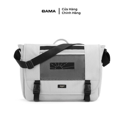 Túi đeo chéo nam nữ đi học đi làm BAMA Mesh Fabric Cross Bag MF301 chống nước nhiều ngăn vải lưới