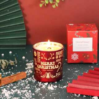   BST NEW 2025  Nến Thơm Giáng Sinh Candlelight Mesmeric Sáp Đậu Nành Không Khói Size 8Oz ~ 35H Đốt Làm Quà Tặng 