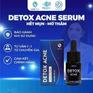 Serum chăm sóc da mụn mờ thâm Lurcinn mẫu mới  Deto  Lurcos 10ml