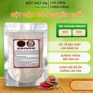 [100g] Bột đậu đỏ nguyên chất đắp mặt trắng da - Bột mặt nạ thiên nhiên