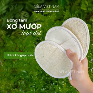Bông Tắm Tẩy Tế Bào Chết Xơ Mướp Tự Nhiên Nếp Làng Việt Nam Giảm Mụn Lưng, Chà Lưng Massage