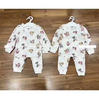 Set bộ quần áo thu đông bé trai HM Auth (sz 4-6m đến 3-4y)