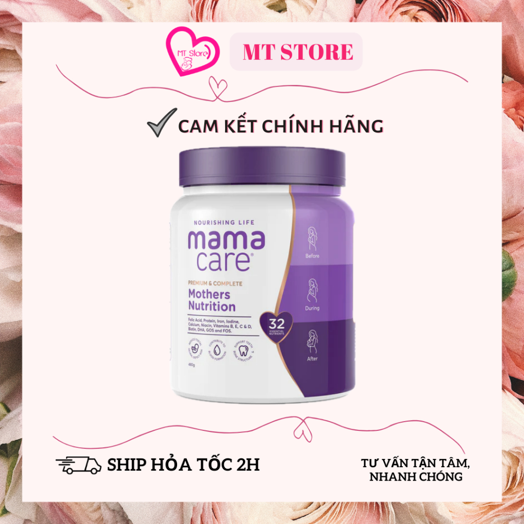 [DATE 21/4/2026] Sữa bầu MAMACARE Mother Nutrition (Úc) hộp 480g