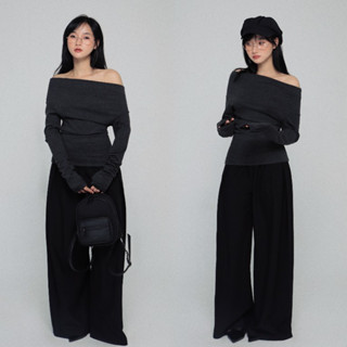 Seleen, Áo len mỏng co dãn tay dài vai ngang, WT0109