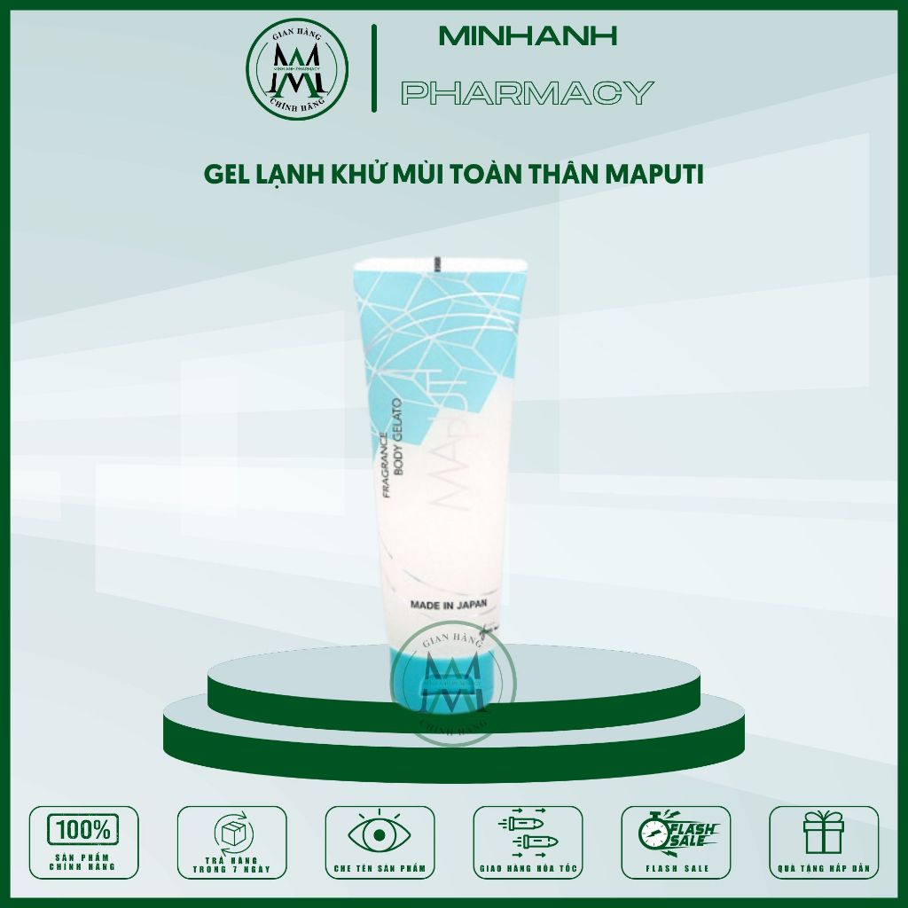 Kem Lạnh Khử Mùi Hôi Toàn Thân Maputi Fragrance Body Gelato Ngăn Mồ Hôi Dưỡng Ẩm 120g