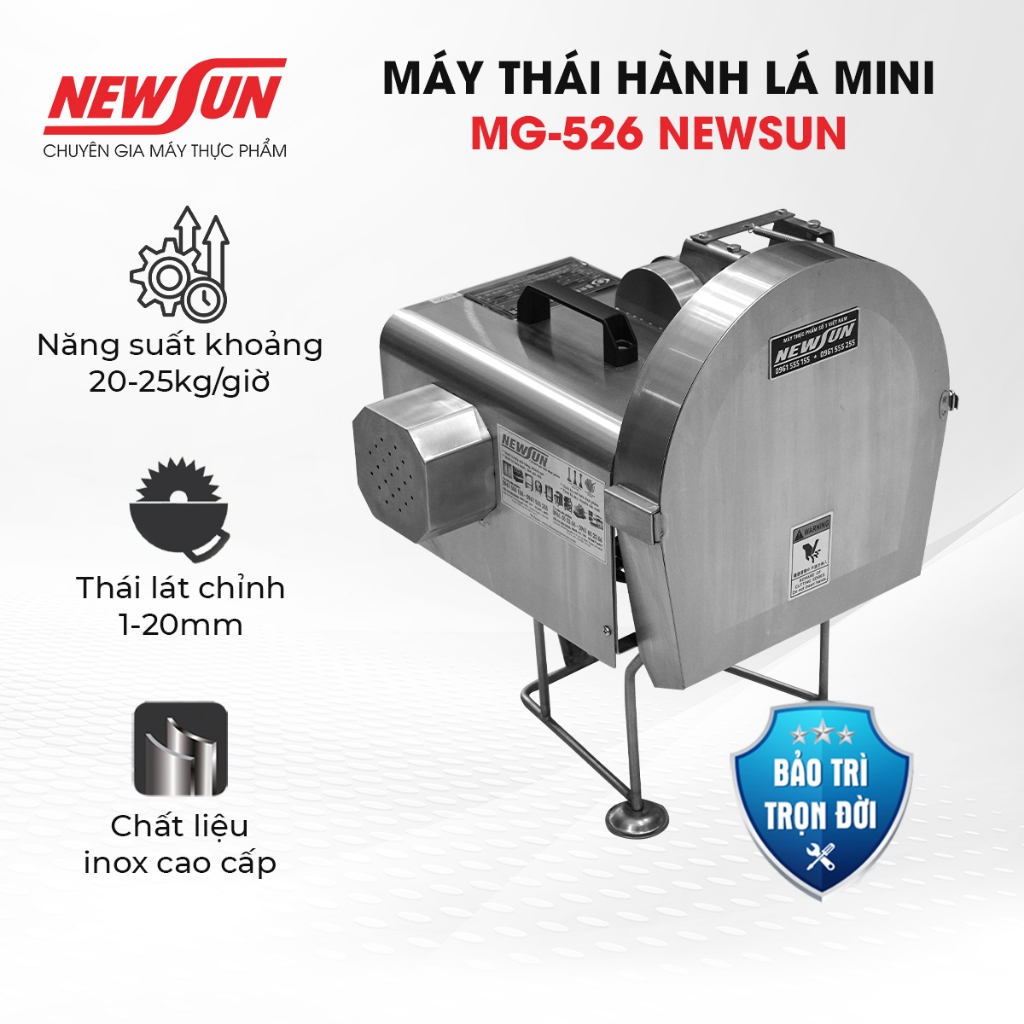 Máy thái hành lá mini MG-526 NEWSUN (Gía bán chưa bao gồm phí Newsun vận chuyển)