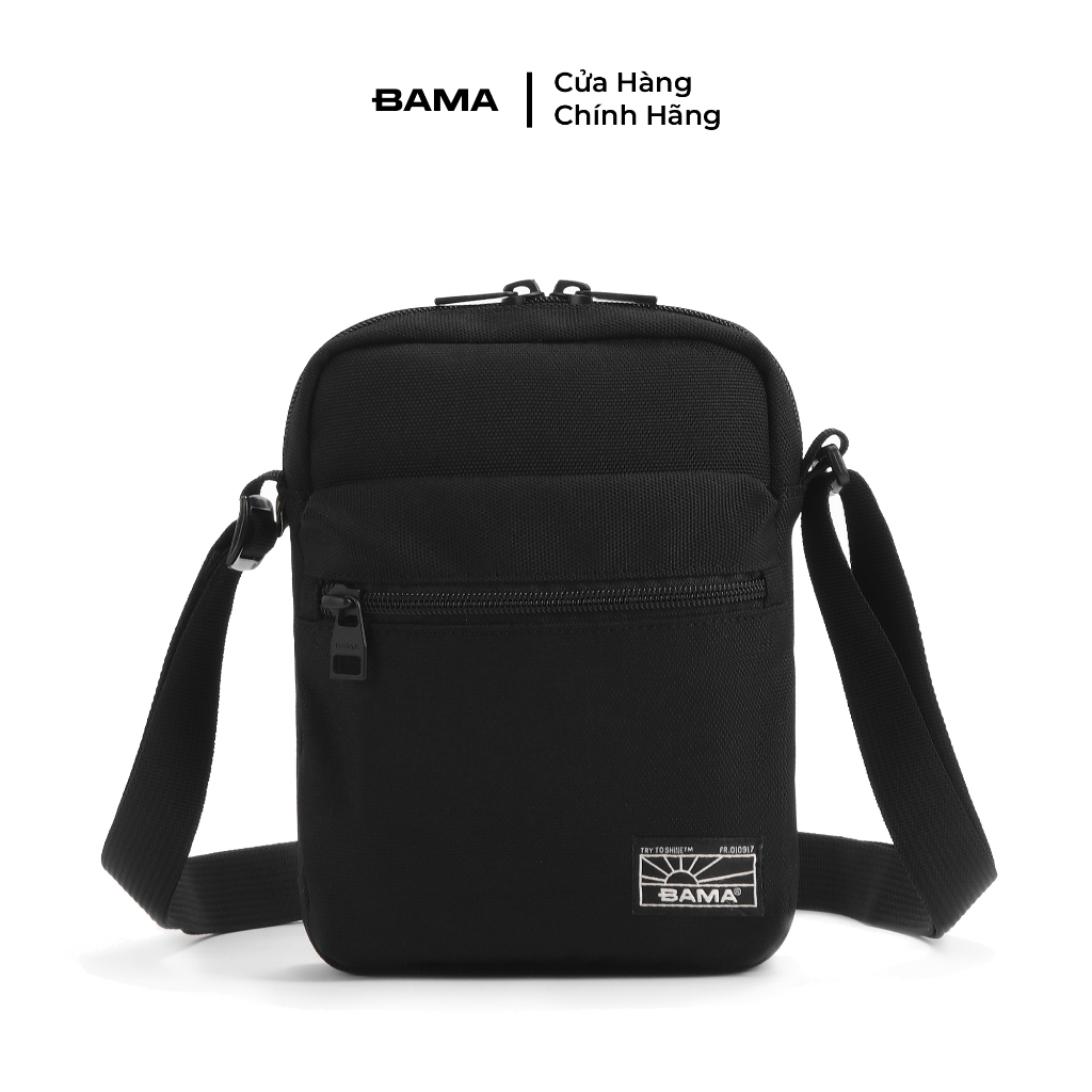 Túi đeo chéo mini nam nữ BAMA New Basic Shoulder Bag NB201 chống nước nhiều ngăn vải canvas đi chơi 