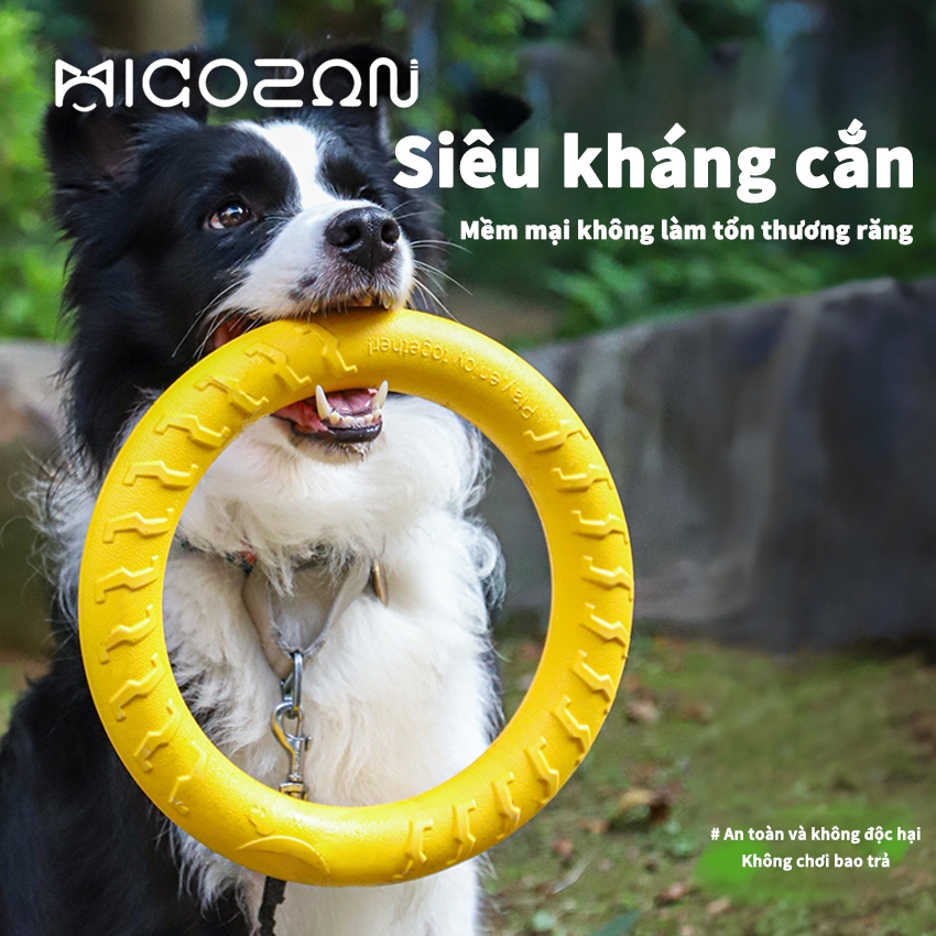Đồ Chơi Huấn Luyện MICOSON Vòng Bóng Dĩa.Dây Cắn Dành Cho Pet Tương Tác Ngoài Trời Chơi Cùng Thú Cưng