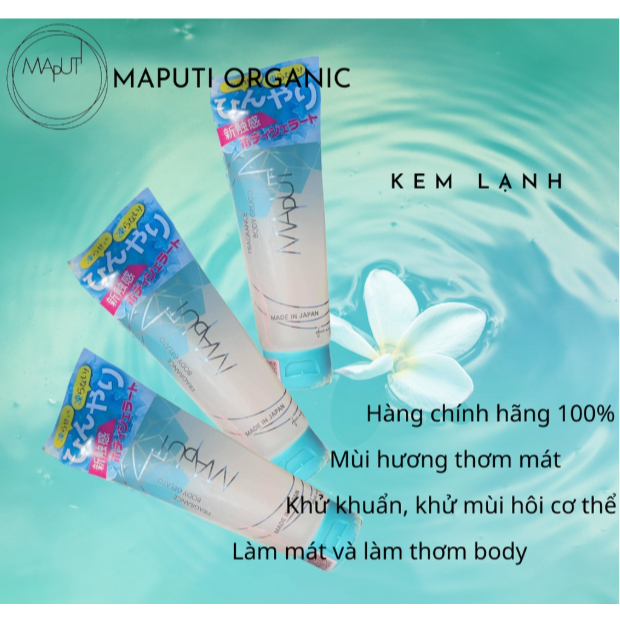 Kem Lạnh Khử Mùi Hôi Toàn Thân Maputi Fragrance Body Gelato Ngăn Mồ Hôi Dưỡng Ẩm 120g