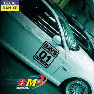 Decal dán xe hơi RACING
