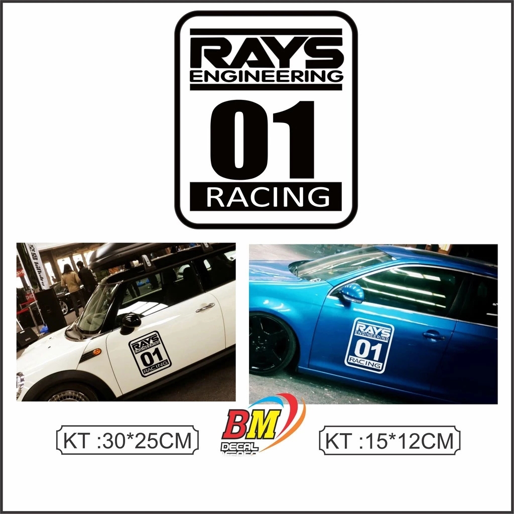 Decal dán xe hơi RACING