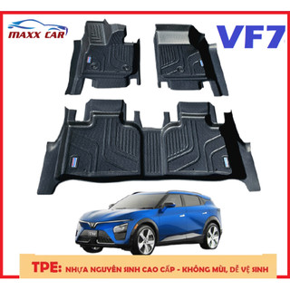  VF7. Thảm lót sàn MAXXCAR cho xe Vinfast VF7 nhựa TPE đúc nguyên khối 5D tràn viền cao cấp 