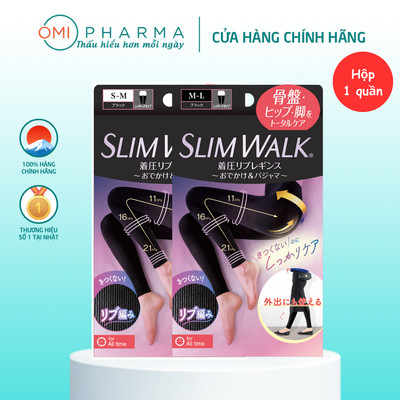 Quần Legging Co Giãn Hỗ Trợ Nâng Cơ Mông Slimwalk PIP Nhật Bản (Hộp 1 Quần)