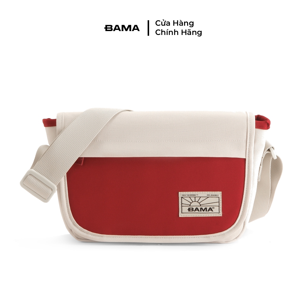 Túi tote đeo chéo nam nữ BAMA New Basic Shoulder Bag NB208 chống nước, nhiều ngăn vải canvas đi làm 