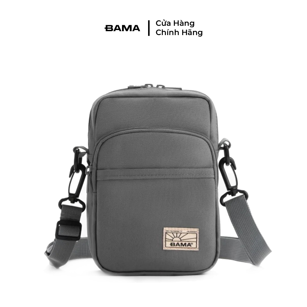 Túi đeo chéo mini nam nữ BAMA New Basic Shoulder Bag NB205 chống nước nhiều ngăn vải canvas đi chơi 