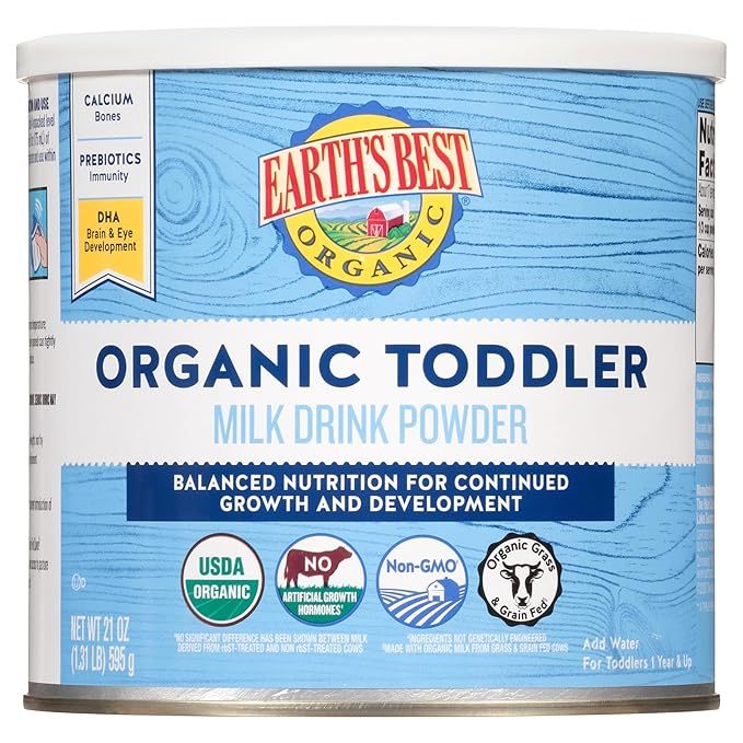 Sữa Bột Cho Bé Từ 1 Tuổi Earth’s Best Organic Toddler Hộp Xanh 595g