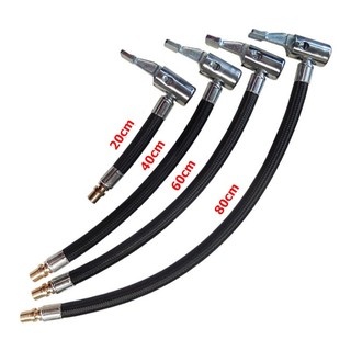  Ống lắp máy bơm hơi Xiaomi Dây bơm bện dù chống gập Vòi bơm hơi lốp xe ô tô xe may dài 20cm - 80cm 