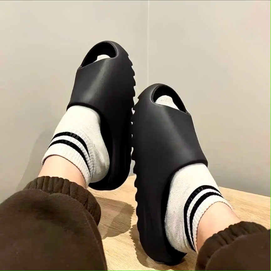 Dép bánh mì YZ nữ đế răng cưa cao 5p dép đế bằng