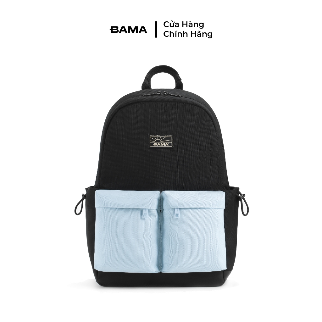 Balo nam nữ đi học BAMA New Basic Backpack NB101 chống nước nhiều ngăn, cặp sách đi học đựng laptop 