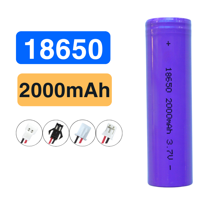 Pin sạc 18650 3.7V 2000mah dùng cho loa đài, quạt đèn pin