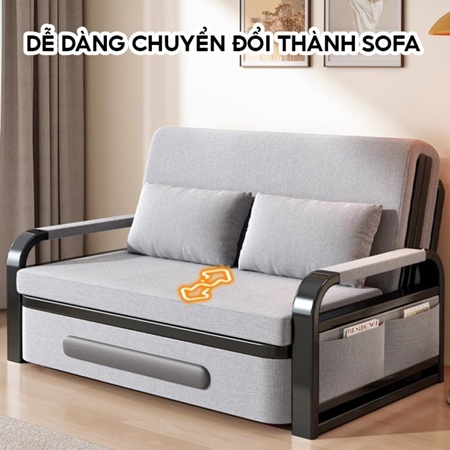 Sofa giường gấp gọn thông minh, giường gấp gọn đa năng có hộc chứa đồ