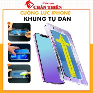 Cường lực khung tự dán iphone xs max 11 pro max 12 pro max 13 X Xr 15 pro max 14 pro max 7 Plus 8 16 Pro Max 17 Pro max