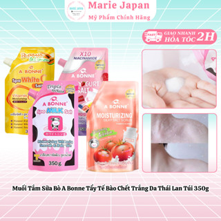 Muối Tắm Sữa Bò A Bonne Tẩy Tế Bào Chết Trắng Da Spa Milk Salt Thái Lan Túi 350g