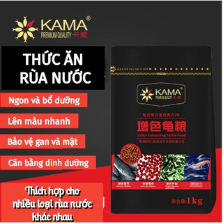 Cám kama kích màu, thức ăn dinh dưỡng nuôi rùa cảnh 1kg