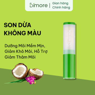  Son Dừa Không Màu Dưỡng Môi Mềm Mịn Giảm Khô Môi Hỗ Trợ Giảm Thâm Môi 