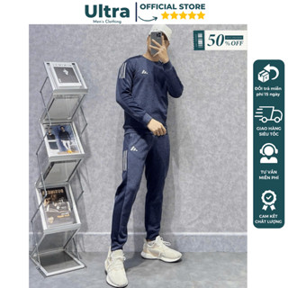 Bộ nỉ Adidas nam thu đông cao cấp, đồ thể thao nam mùa đông chất nỉ dày dặn, phom dáng đẹp hàng hiệu 2024 Ultra UD4-2630