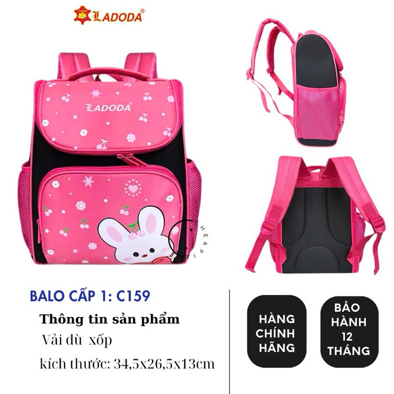 Cặp học sinh cấp 1 C159 Ladoda