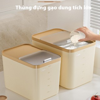 Thùng đựng gạo nhà bếp thông minh chống ẩm mốc nhiều kích cỡ 5kg 10kg 15kg