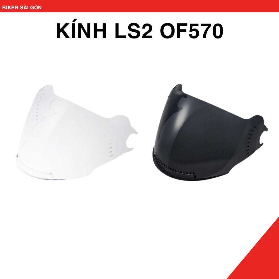 Kính Chắn Gió Mũ Bảo Hiểm LS2 OF570 - Biker Sài Gòn