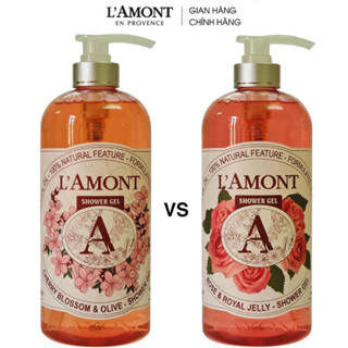 Sữa Tắm LAmont En Provence Hoa Anh Đào hoặc Hoa Hồng 1000ml/chai
