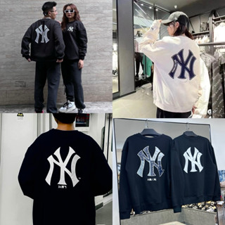[Bao Check Chính Hãng💯] Áo Nỉ Sweater NEW ERA 13338671 - MLB Grid Logo NY Yankees Sweatshirt Black