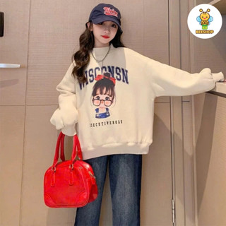 Áo nỉ nhung thu đông cho bé gái size đại BEESHOP D24104