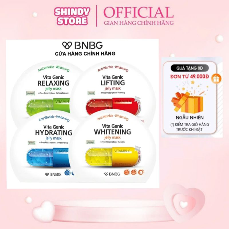 Combo 10 Miếng- BNBG Vita Genic - Mặt Nạ Nâng Cơ BNBG Vita GenicBNBG Vita Genic-Shindy Store