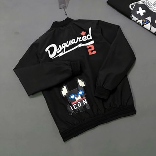 Áo Khoác Bomber DSQ2 ICON CÚN In Pet Siêu Nét Hàng 2 Lớp Chính Hãng Chất Gió Cao Cấp Siêu Nhẹ Ấm Áp