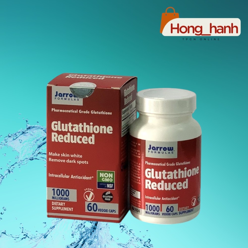 Viên uống trắng da GLUTATHION 1000mg ( USA, Hộp 60 viên)